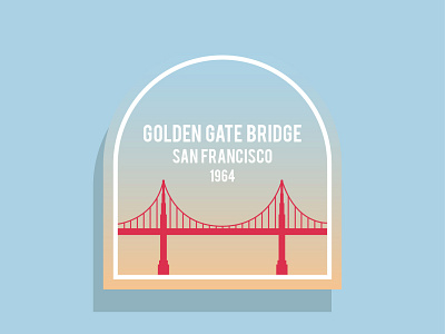 Golden gate bridge sticker
