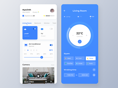 Smart Home interface ui