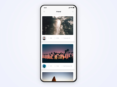 Picture Social APP design app application screen page interaction modern minimal clean photo image camera picture photographer social iphonex quarters redesign responsive sea beach ocean tree simple sketch space type typography ui ux 原理 向量 应用 白色 设计