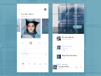 Music interface app design mobie music ui ux