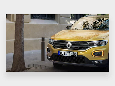 Volkswagen login screen animation car design fluid log cabin login mp4 prototype t roc ui ux volkswagen vw website