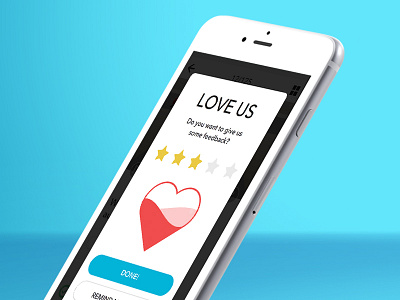 Love Us! app application blue fill filled heart love mobile rate red star