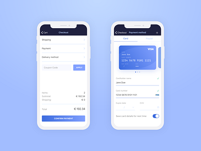 DailyUI 002 - Credit card checkout design app daily ui dailyui dailyui 002 dailyuichallenge design ios ios app design ui user interface userinterface