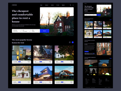 Room - house rental website design