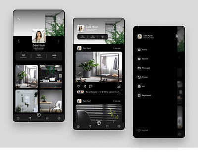 Mobile App - Social Media app clean design design app designer figma minimal mobile app mobile application project ux uı