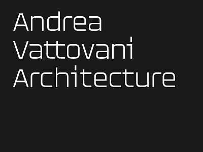 Andrea Vattovani Architecture