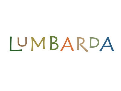 Lumbarda branding caps color destination inscription lettering logo stone tourism