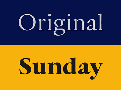 Sunday black design display font light serif type typeface typography