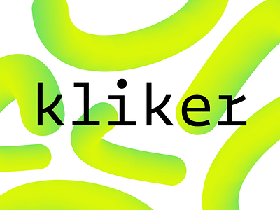 kliker dance design identity logo monospace type