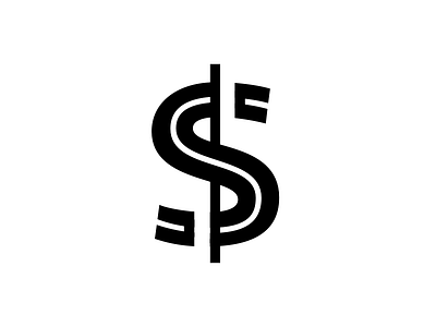 $ dollar inline stencil