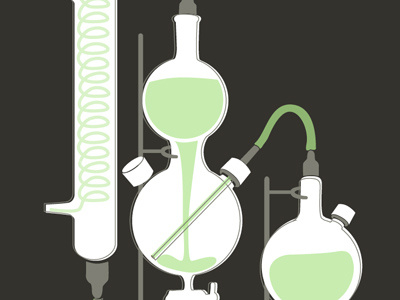 Distillation Illustration chemestry illustration vector