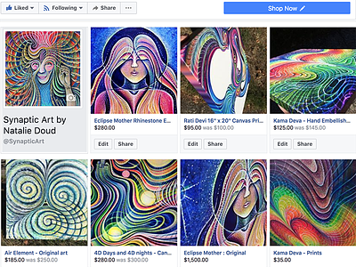 Synaptic Art by Natalie Doud art colorful divine facebook psychedelic psychonaut rainbow shop store trippy visionary woman