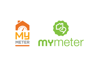 My Meter Logo Options energy green logo orange stats