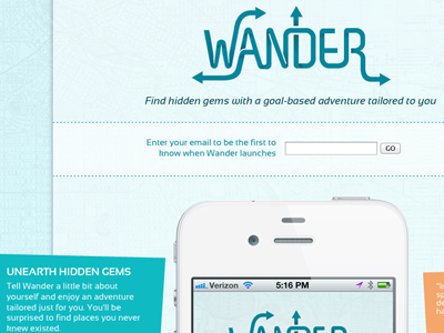 wanderthecity.com adventure app mobile website