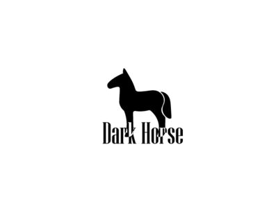 Dark Horse black branding dark design horse horse logo icon illustration logo ui ux vector white