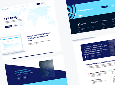 Re-design of VoguePay website design graphic design ui ux web design website