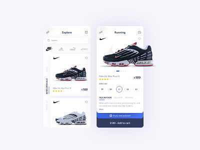 Sneakers Shop App app app design mobile app design mobile design shoes shoes app shopping app store store app ui ui design ux