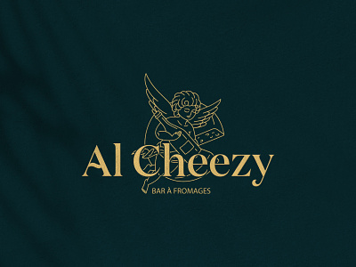 Al Cheezy bar and cheese shop bar branding cheese design graphic design illustration logo restaurant vector