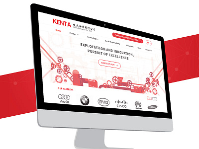 Kenta Corporate Website S2 corporate electronic homepage kenta landingpage