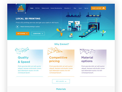 Emmet 3D printing Landingpage