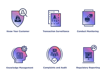 Compliance Lifecycle Icon Set icon iconset management monitoring transaction