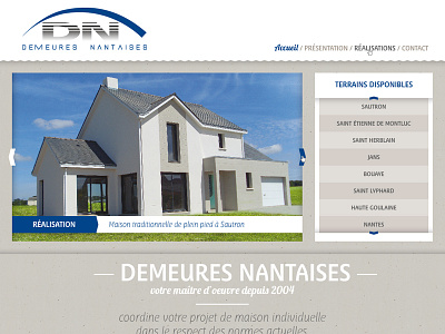 Demeures Nantaises construction france french house web design website