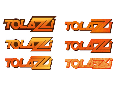 Tolazzi gradiant identity logo lumber mill make over orange overhaul recast texture vector wood yellow