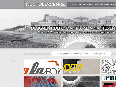 Noctulescence.com {WIP} france french nantes one page web design website