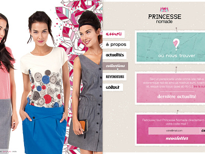 Princesse Nomade {alt} apparel clothing fashion france french web design website