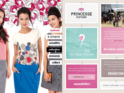 Princesse Nomade {alt#3} apparel clothing fashion france french web design website