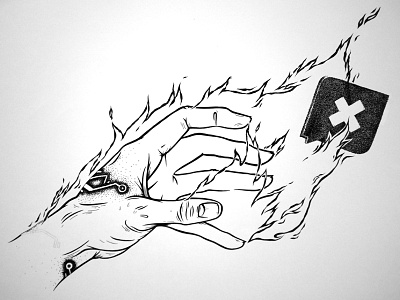 Offlive {WIP} part4, #4 concert device draw fire hand illustration messenger music