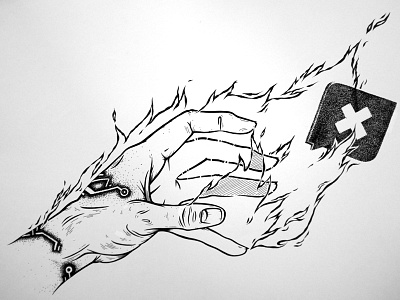 Offlive {WIP} part4, #5 concert device draw fire hand illustration messenger music