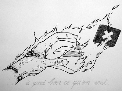 Offlive Wip6 concert device draw fire hand illustration messenger music