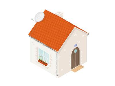 Isometric house #2 {WIP} 3d house insurance iso isometric real estate vector