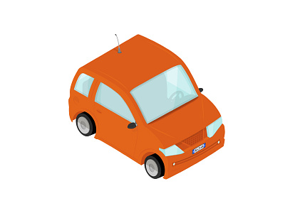 Isometric car {WIP} 3d car insurance iso isometric vector