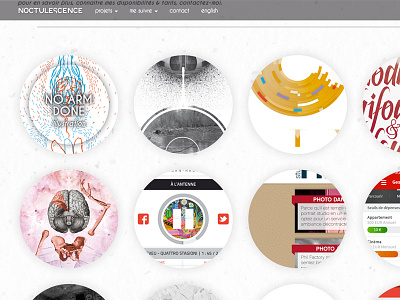 Noctulescence.com art director bootstrap designer france french web design website