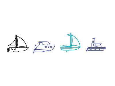 Sailing boat icon sail vector