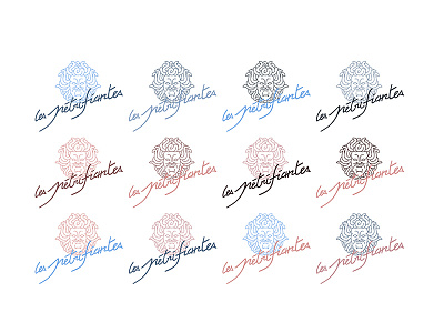 Les pétrifiantes / logo {WIP #6} calligraphy logo poster shop vector webdesign website