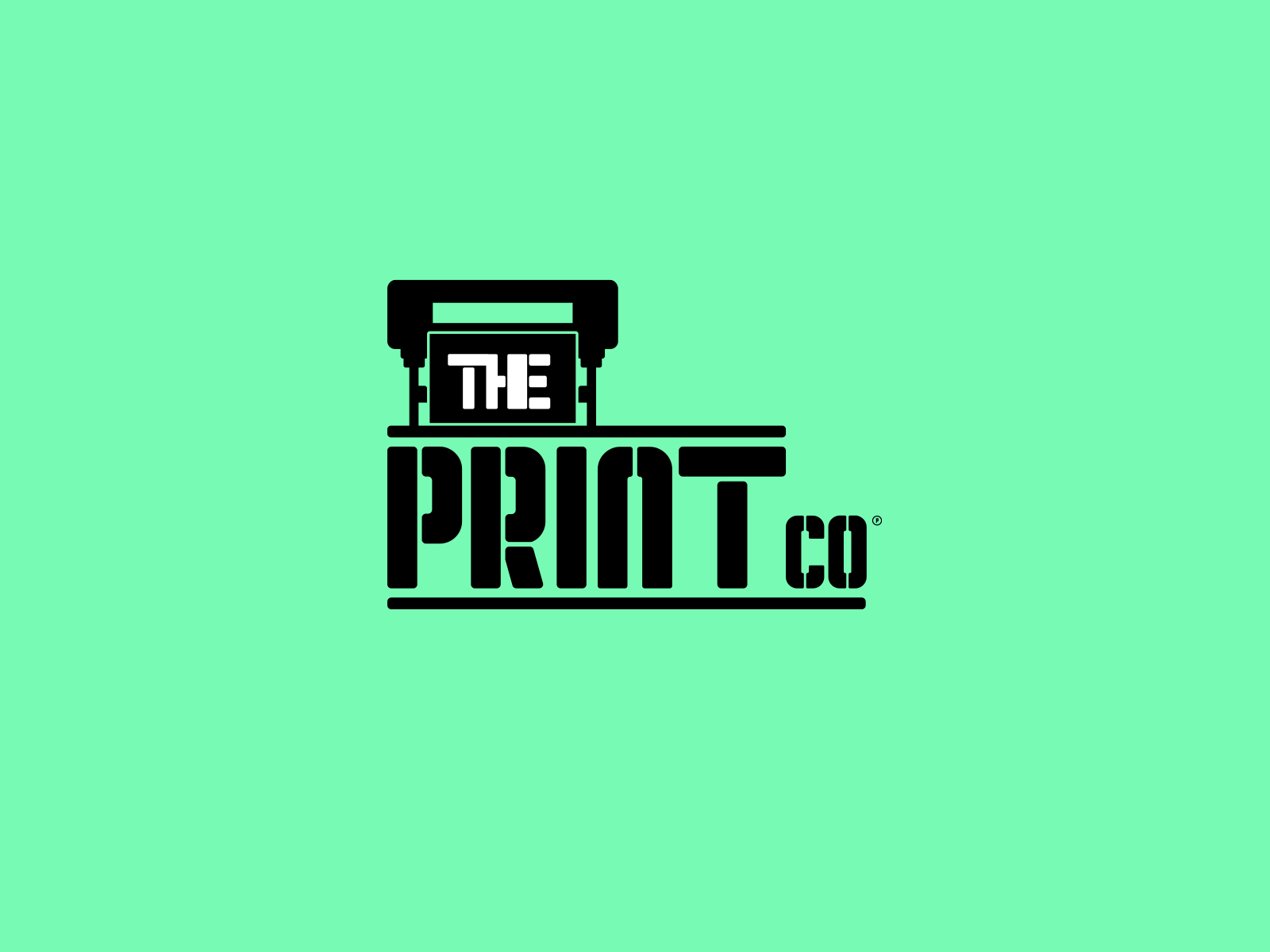 The Print Co Logo Design brand identity branding branding agency branding design design illustraion logo logo design print print co print company printer printers typography vector