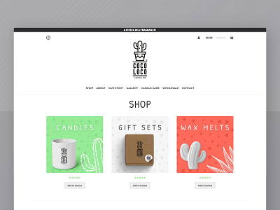 Coco Loco Candles Website Design