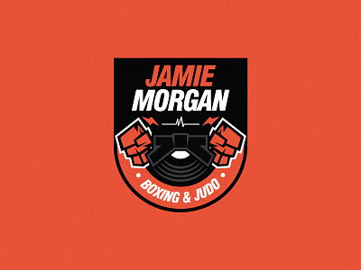 Jamie Morgan Logo Design badge boxing branding fitness illustration judo logo logo design martial arts music trainer training vinyl