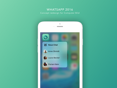 WhatsApp Concept Redesign 2016