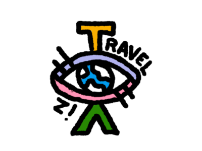 TravelViz logo data viz illustration logo