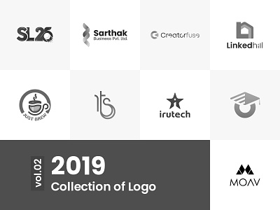 Logo Collection vol.01 | 2019 branding branding and identity collection icon illustration logo logocollection logotype minimal typography vector