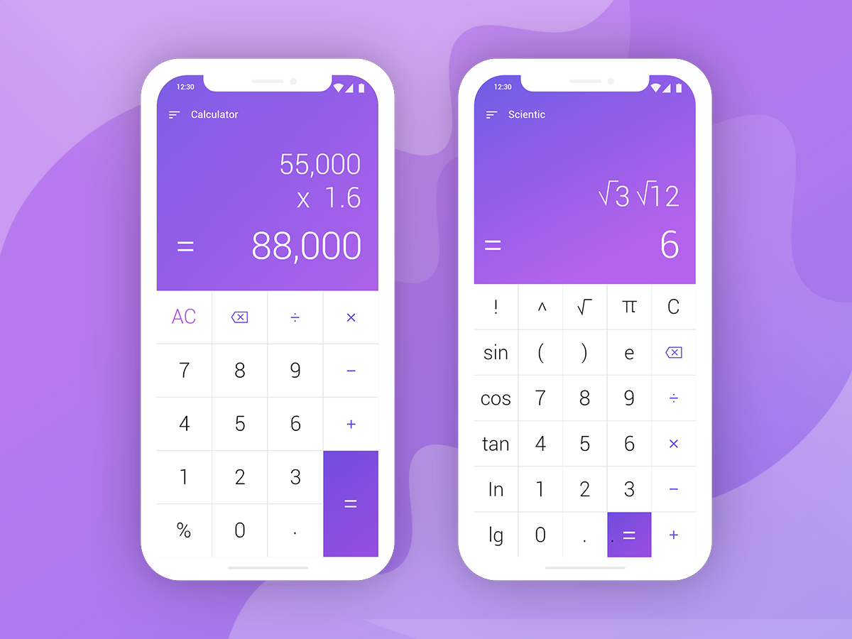 Total Calculator App UI by Samirjay Art on Dribbble