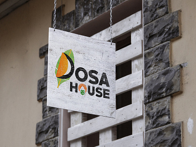 Dosa House Illustration Logo Concept