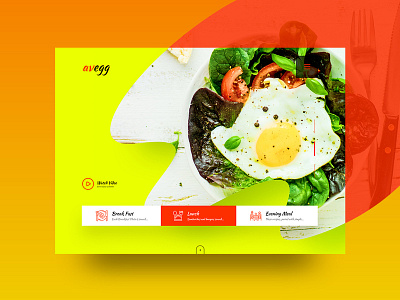 Restaurant - avegg ui color colorfull design flat food food and drink green hotel icon illustration logo minimal restaurant type typography ui ux web website yellow