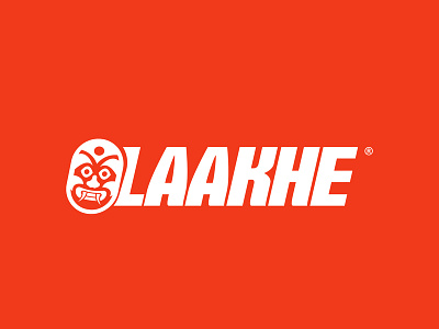 Laakhe Logo charecter color cultures design icon illustration logo minimal nepali type typography web