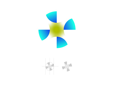 2019 - Logo color colorfull goldenratio gradient color icon illustration logo type vector