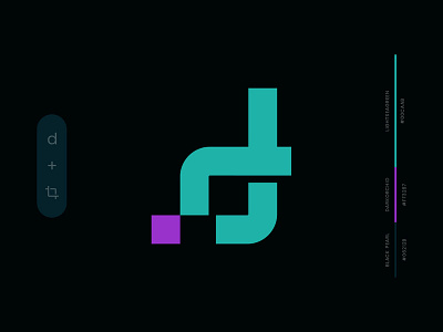 D+Crop Tool Logo Concept animation app branding color colorfull design designer designer logo flat icon illustration illustrator ios logo minimal type vector